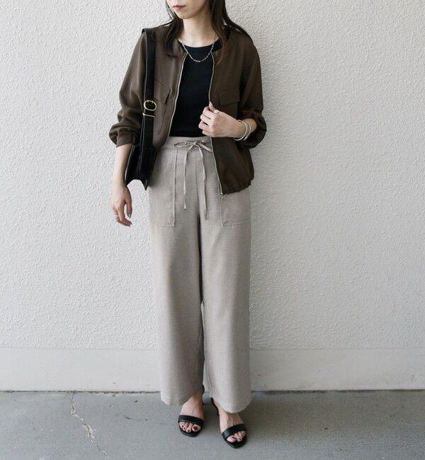 SHIPS Colors 「SHIPS Colors:〈手洗い可能〉メッシュ ノーカラー ジップ ブルゾン◇」|ブルゾン・スタジャン|