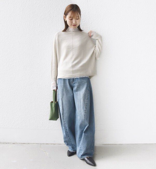 SHIPS for women「【WEB限定】〈手洗い可能〉ホールガーメント ドルマン ニット」|ニット・セーター|