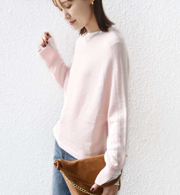 SHIPS for women「【WEB限定】〈手洗い可能〉ホールガーメント ドルマン ニット」|ニット・セーター|ライトピンク