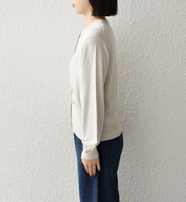 SHIPS Colors 「《予約》SHIPS Colors:〈接触冷感・手洗い可能〉14ゲージ クルーネック カーディガン◆」|カーディガン|