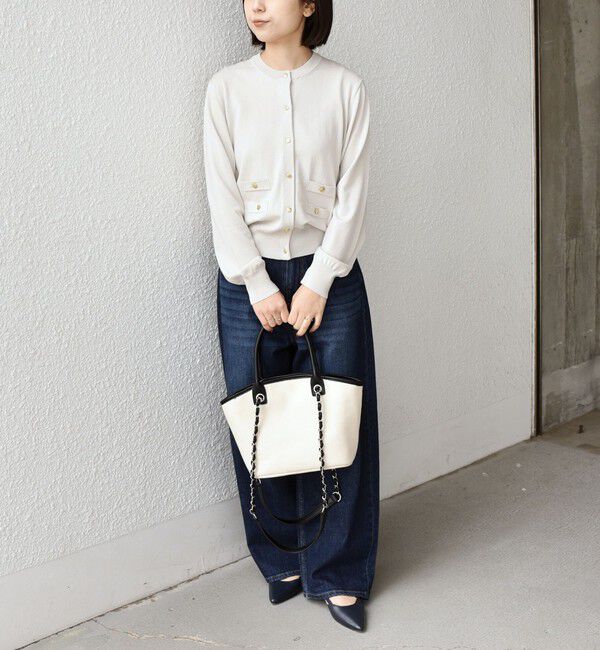 SHIPS Colors 「《予約》SHIPS Colors:〈接触冷感・手洗い可能〉14ゲージ クルーネック カーディガン◆」|カーディガン|