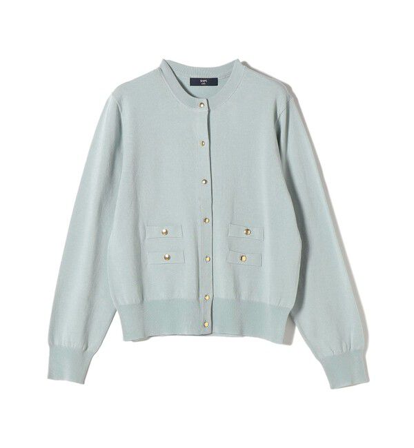 SHIPS Colors 「《予約》SHIPS Colors:〈接触冷感・手洗い可能〉14ゲージ クルーネック カーディガン◆」|カーディガン|