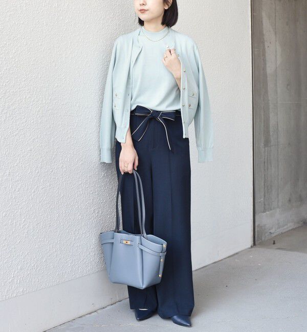 SHIPS Colors 「《予約》SHIPS Colors:〈接触冷感・手洗い可能〉14ゲージ クルーネック カーディガン◆」|カーディガン|