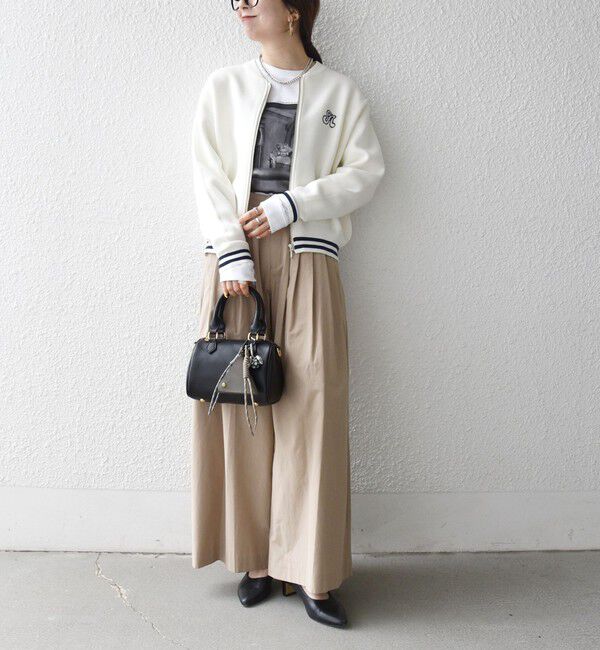 SHIPS any「《予約》SHIPS any:〈手洗い可能〉コットン ミックス ライン ジップ ブルゾン ニット カーディガン」|カーディガン|