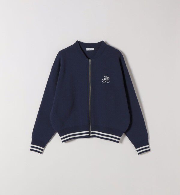 SHIPS any「《予約》SHIPS any:〈手洗い可能〉コットン ミックス ライン ジップ ブルゾン ニット カーディガン」|カーディガン|