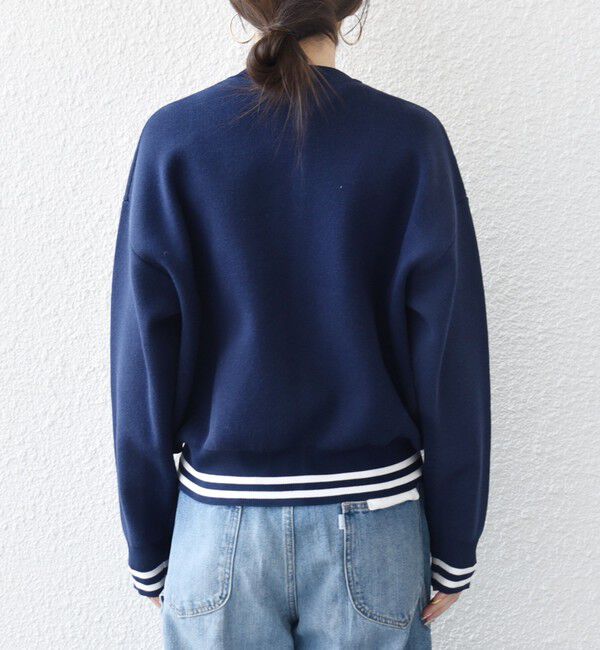 SHIPS any「《予約》SHIPS any:〈手洗い可能〉コットン ミックス ライン ジップ ブルゾン ニット カーディガン」|カーディガン|