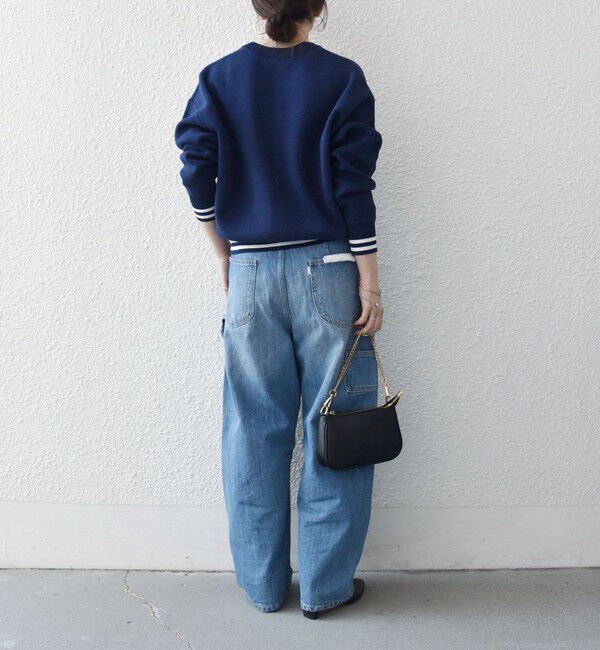 SHIPS any「《予約》SHIPS any:〈手洗い可能〉コットン ミックス ライン ジップ ブルゾン ニット カーディガン」|カーディガン|