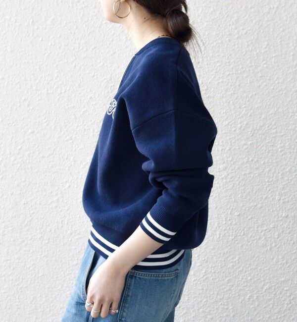 SHIPS any「《予約》SHIPS any:〈手洗い可能〉コットン ミックス ライン ジップ ブルゾン ニット カーディガン」|カーディガン|