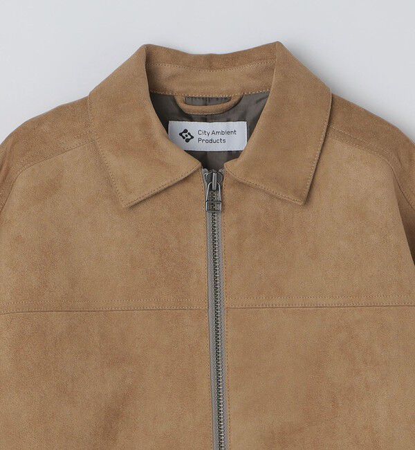 SHIPS「City Ambient Products: フェイクスエード(ポリエステル) ジップ ブルゾン」|その他|