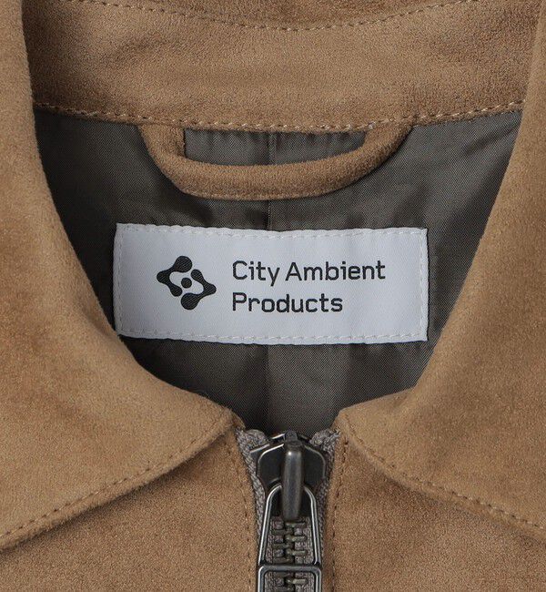 SHIPS「City Ambient Products: フェイクスエード(ポリエステル) ジップ ブルゾン」|その他|