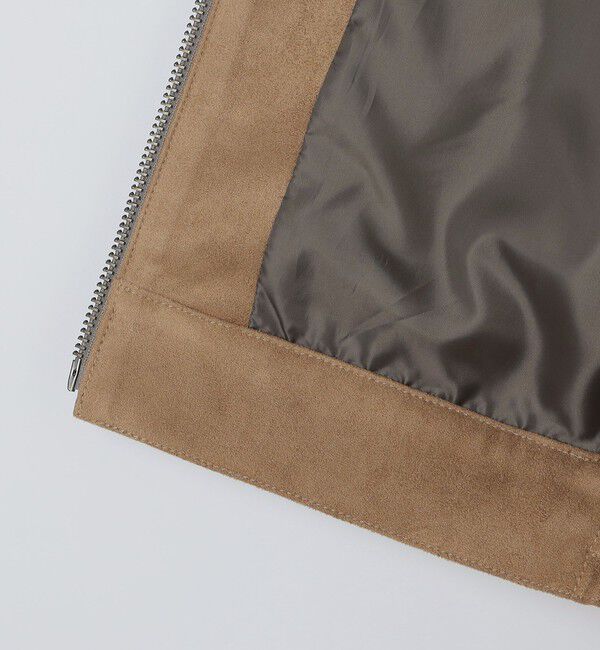 SHIPS「City Ambient Products: フェイクスエード(ポリエステル) ジップ ブルゾン」|その他|