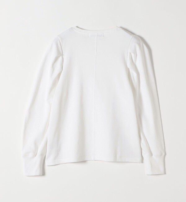 quaranciel「《予約》quaranciel:〈洗濯機可能〉パワーショルダー クルーネック プルオーバー」|Tシャツ・カットソー|