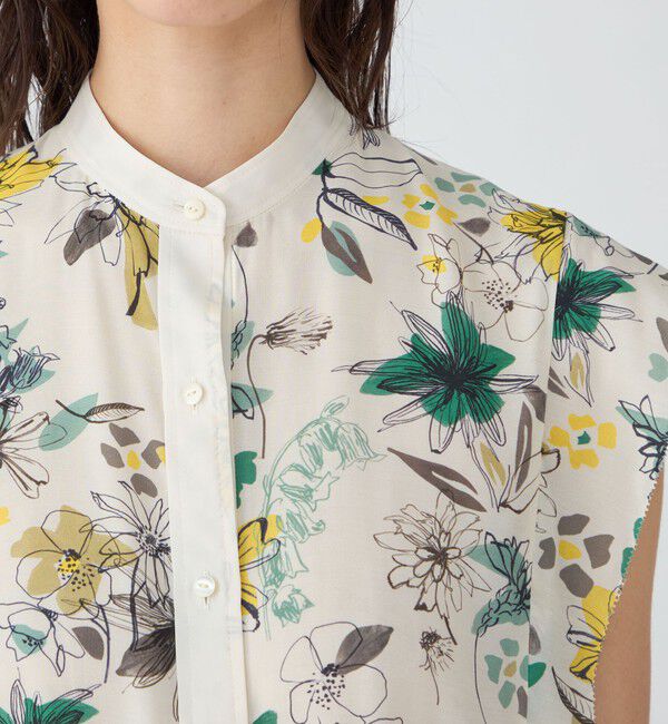 TOMORROWLAND collection「トリビュートフラワー ピコカットスリーブブラウス」|シャツ・ブラウス|