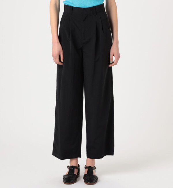 MACPHEE「タスランタイプライター タックワイドパンツ」|その他|