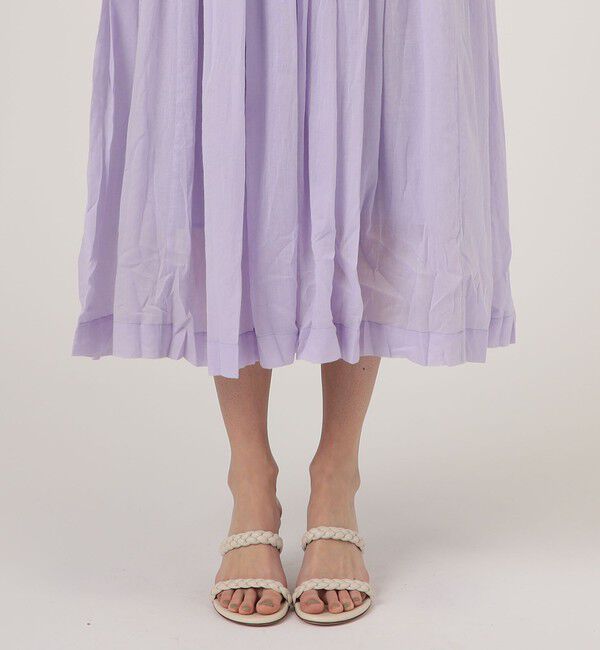 TOMORROWLAND BUYING WEAR「ne Quittez pas COTTON VOILE SHIRRING ドレス」|ワンピース|