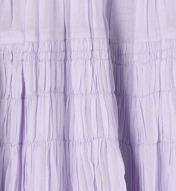 TOMORROWLAND BUYING WEAR「ne Quittez pas COTTON VOILE SHIRRING ドレス」|ワンピース|