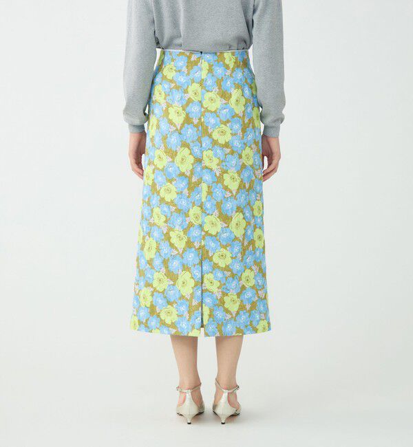 Ballsey「ポピープリントジャカード ペンシルタイトスカート」|タイト|