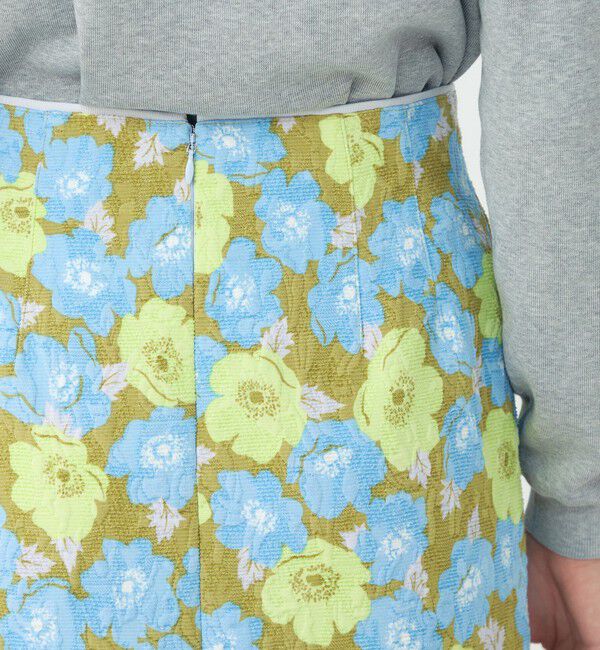 Ballsey「ポピープリントジャカード ペンシルタイトスカート」|タイト|