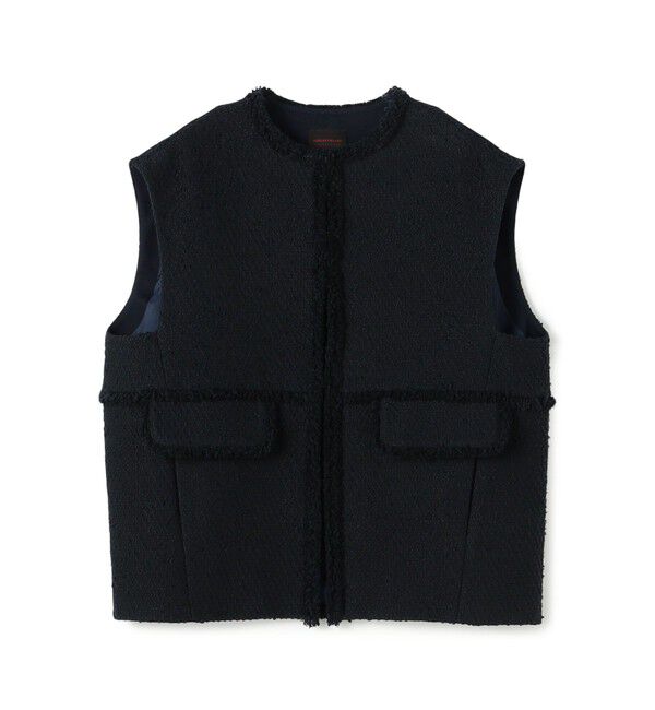 TOMORROWLAND collection「パンソッティ コクーンミディジレ」|ベスト・ジレ|69 ネイビー