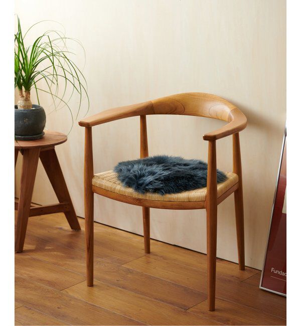 journal standard Furniture「SHEEPSKIN SEAT PAD　シープスキン シートパッド 35&times;35cm」|その他|ブルー
