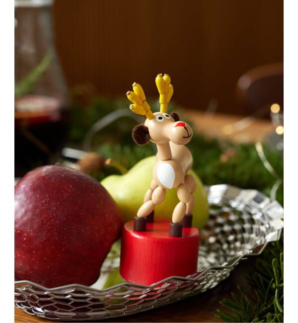 journal standard Furniture「【DETOA/デトア】 Wooden Push Up Toy Reindeer　プッシュトイ　」|その他|レッド