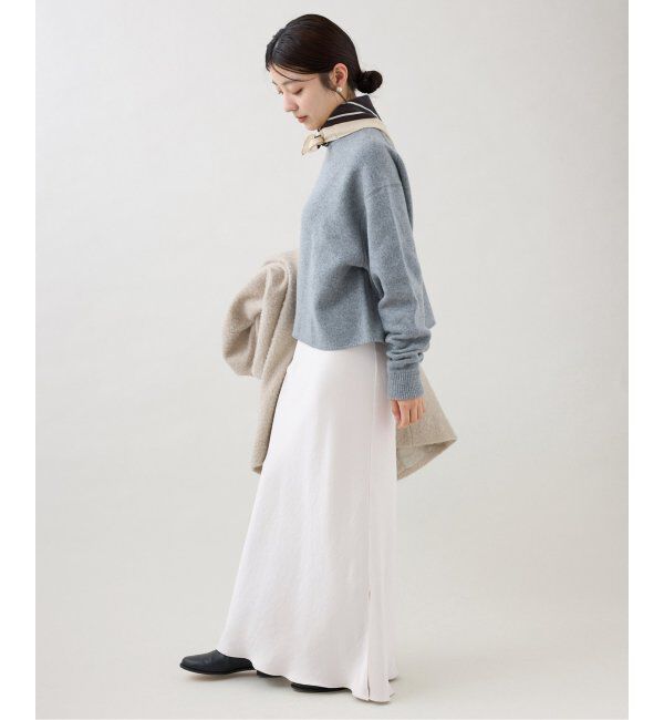 IENA「《追加9》ダブルサテンスカート」|スカート|