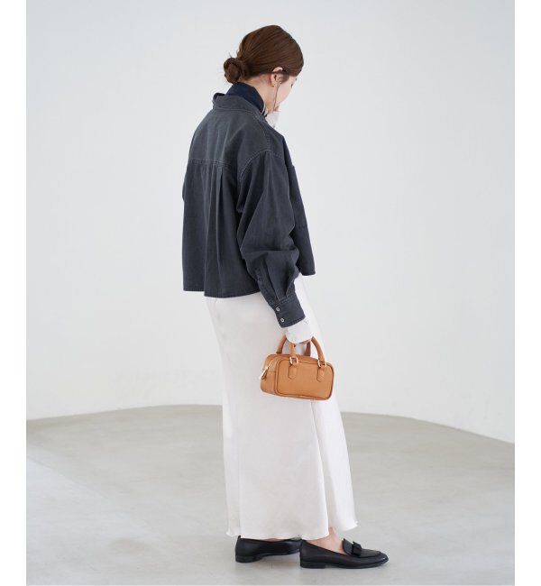 IENA「《追加9》ダブルサテンスカート」|スカート|