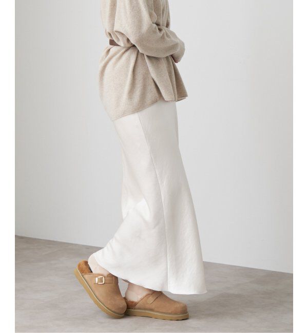 IENA「《追加9》ダブルサテンスカート」|スカート|