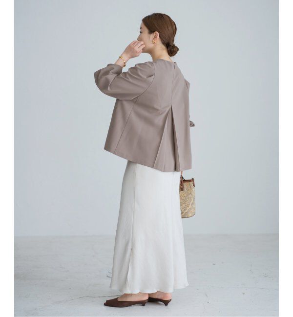 IENA「《追加9》ダブルサテンスカート」|スカート|