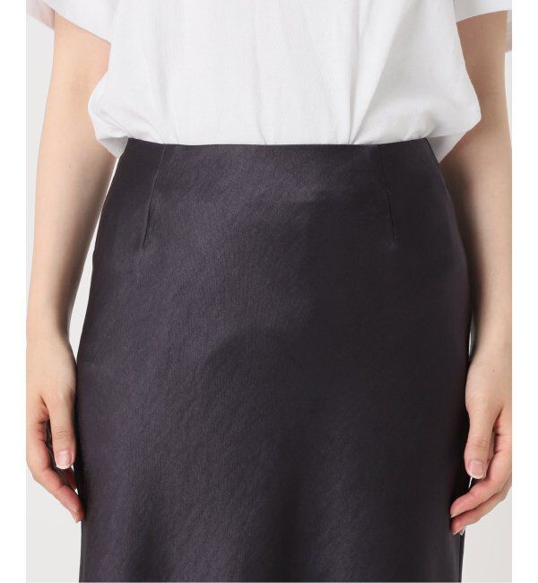 IENA「《追加9》ダブルサテンスカート」|スカート|