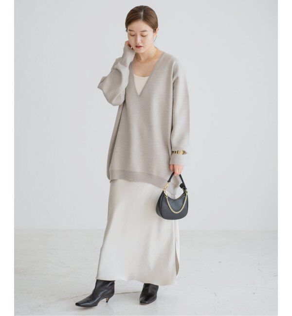 IENA「《追加9》ダブルサテンスカート」|スカート|