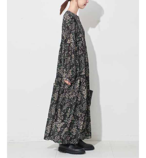SLOBE IENA「《WEB限定/追加3》FLOWER PRINT ワンピース」|ワンピース|