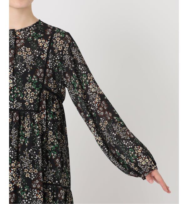 SLOBE IENA「《WEB限定/追加3》FLOWER PRINT ワンピース」|ワンピース|