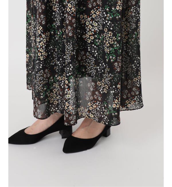 SLOBE IENA「《WEB限定/追加3》FLOWER PRINT ワンピース」|ワンピース|