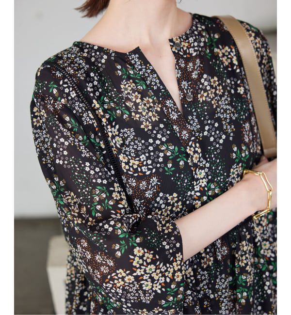 SLOBE IENA「《WEB限定/追加4》FLOWER PRINT ワンピース」|ワンピース|