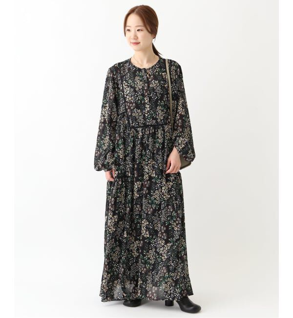 SLOBE IENA「《WEB限定/追加4》FLOWER PRINT ワンピース」|ワンピース|