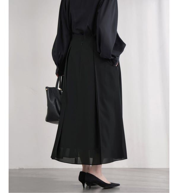 IENA「&NAVY シアーピンタックスカート」|スカート|