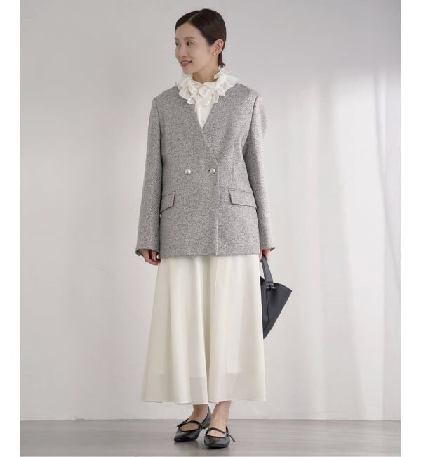 IENA「&NAVY シアーピンタックスカート」|スカート|