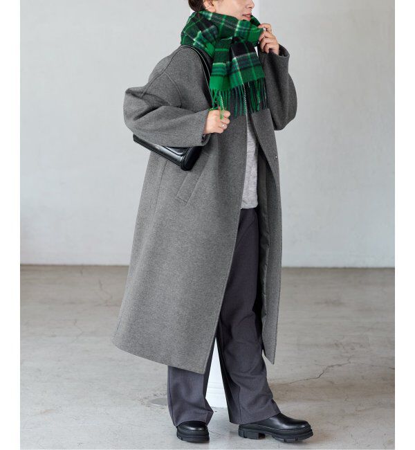 JOURNAL STANDARD「スーパー140ビーバーノーカラーコート」|ノーカラーコート|