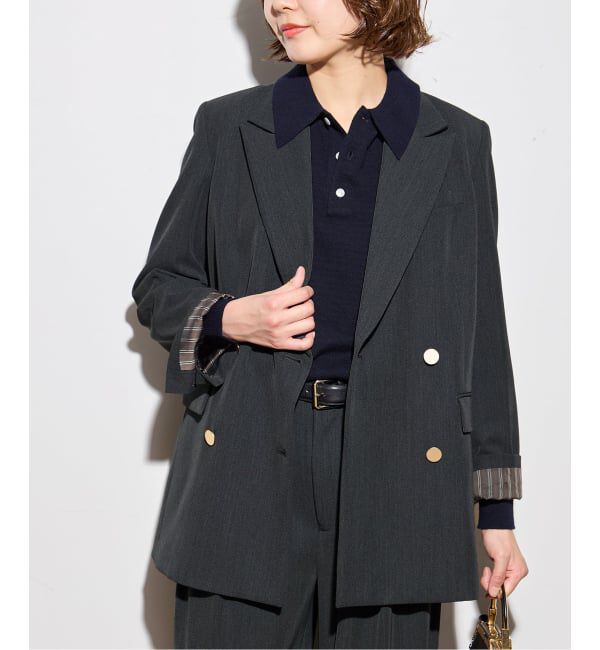 journal standard L'essage「《追加6》ヴィスポリギャバブレザージャケット」|テーラードジャケット|グレーA