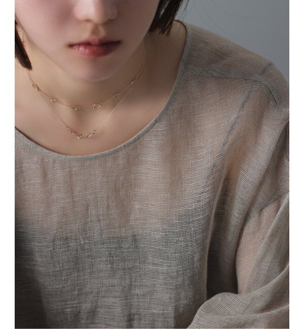 Lilas by Spick&Span「ミネラルパーツ5ピースネックレス K10」|ネックレス|