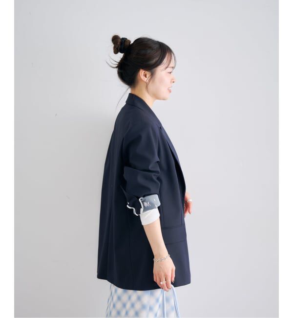 U by SPICK&SPAN「《予約》レースボンディングオーバージャケット」|テーラードジャケット|