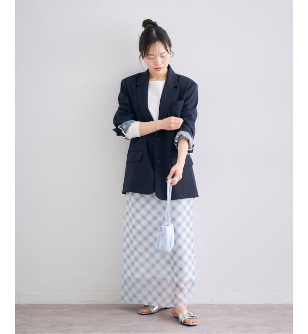 U by SPICK&SPAN「《予約》レースボンディングオーバージャケット」|テーラードジャケット|