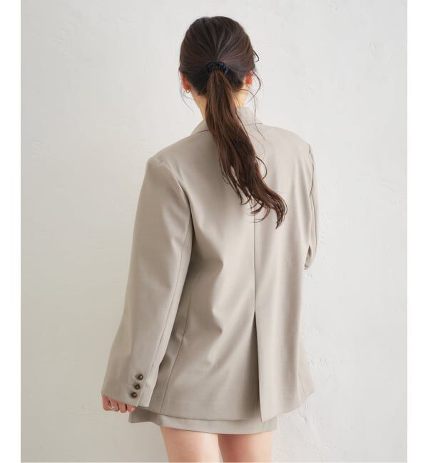 U by SPICK&SPAN「《予約》レースボンディングオーバージャケット」|テーラードジャケット|