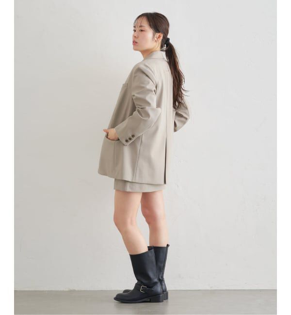 U by SPICK&SPAN「《予約》レースボンディングオーバージャケット」|テーラードジャケット|