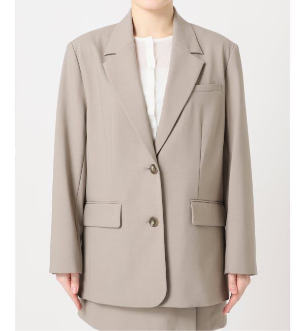 U by SPICK&SPAN「《予約》レースボンディングオーバージャケット」|テーラードジャケット|