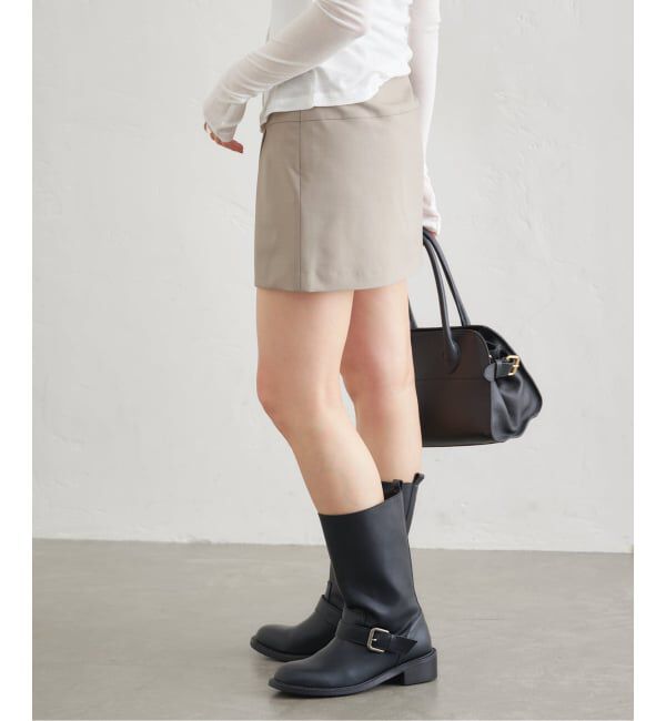 U by SPICK&SPAN「《予約》サイドスリットミニスカート」|スカート|