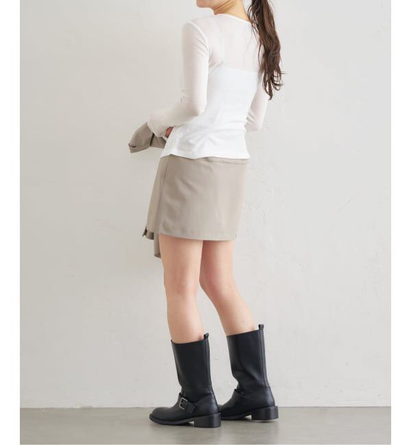 U by SPICK&SPAN「《予約》サイドスリットミニスカート」|スカート|