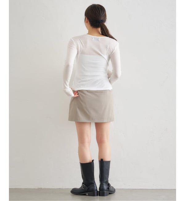 U by SPICK&SPAN「《予約》サイドスリットミニスカート」|スカート|