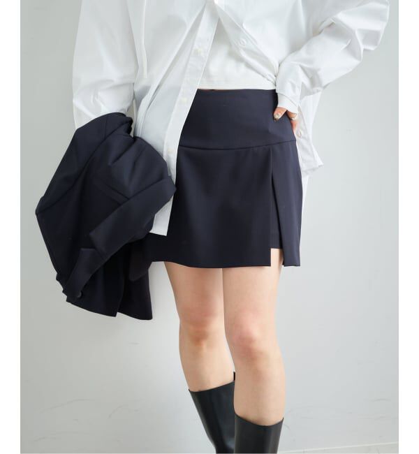 U by SPICK&SPAN「《予約》サイドスリットミニスカート」|スカート|